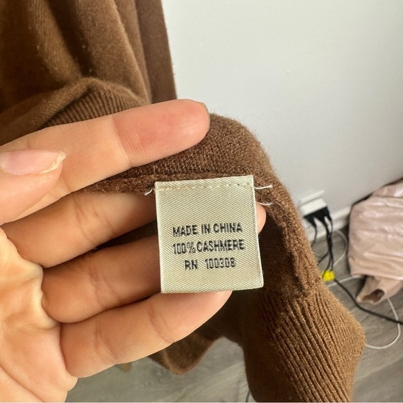 Mens Peter Millar Brown Cashmere Sweater sz XL - Picture 3 of 3